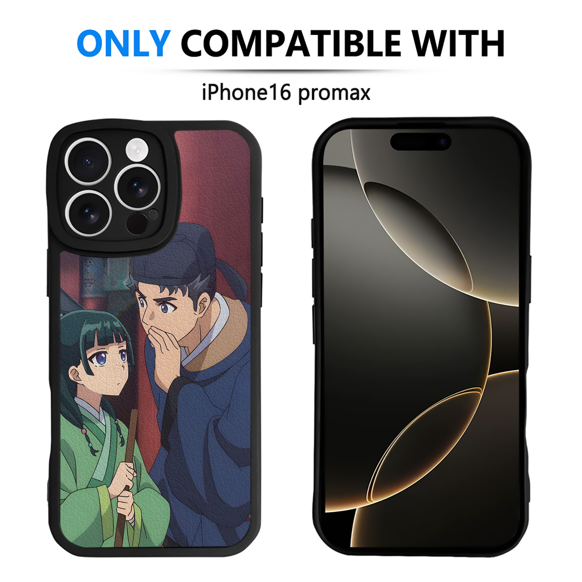 （画像用） 薬屋のひとりごと The Apothecary Diaries 【iPhone 16シリーズ対応】シリコンスマホケース（レザー調） 材質：シリコン